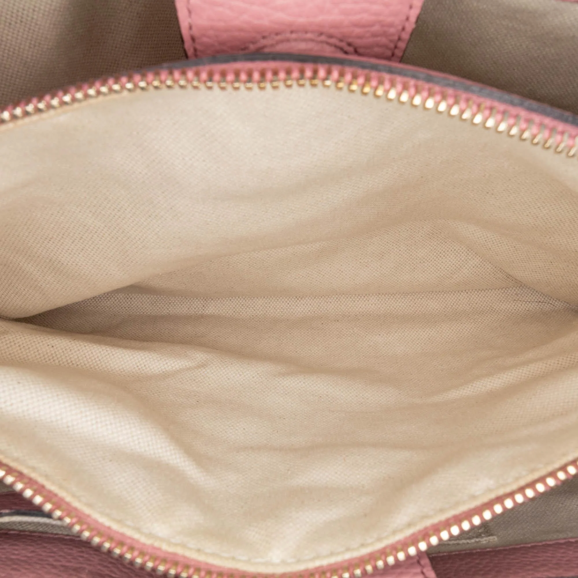 Gucci Medium Bicolor Calfskin Bamboo Shopper Satchel - Image 7