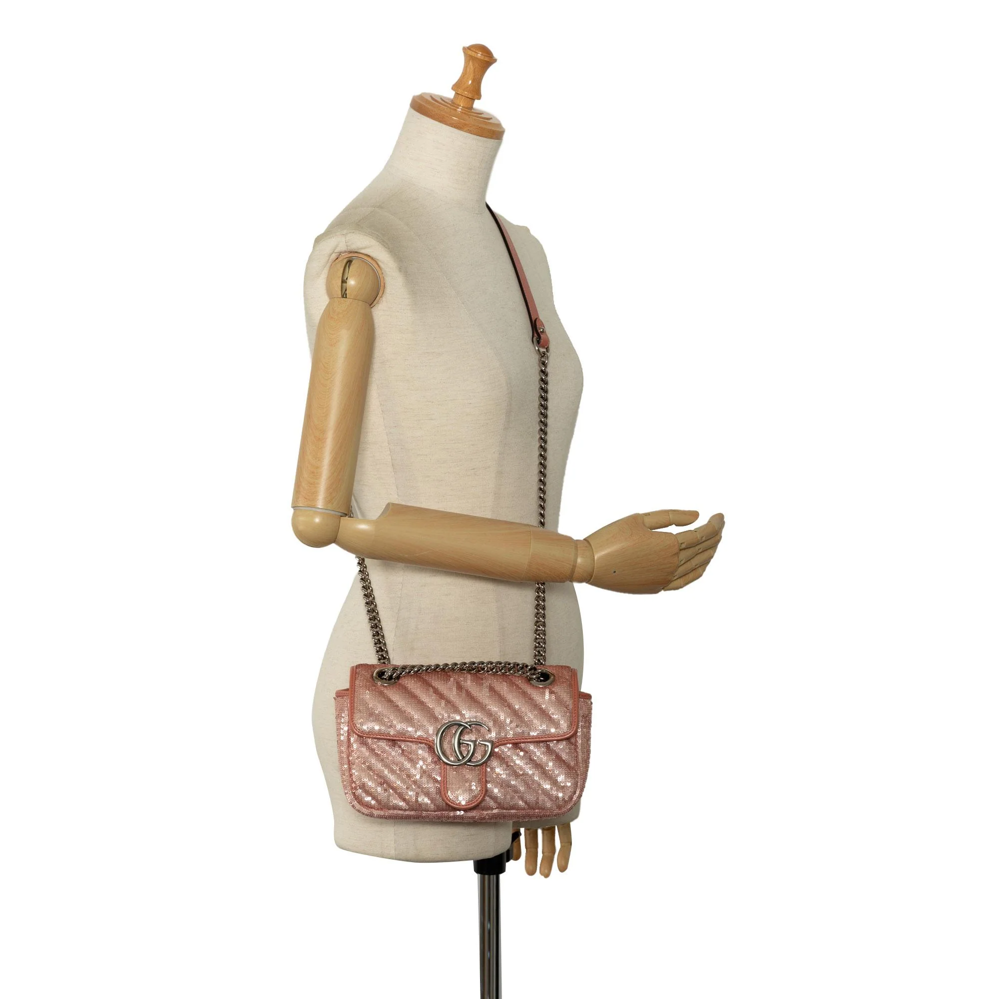Gucci Mini Sequin GG Marmont Matelasse Crossbody Bag - Image 5