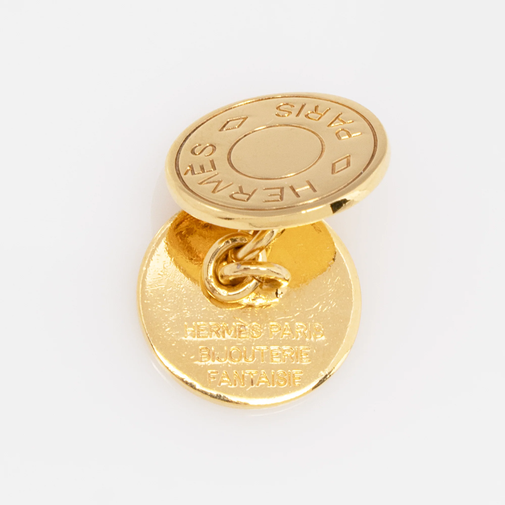 Hermes Clou De Selle Disc Cufflinks - Image 3