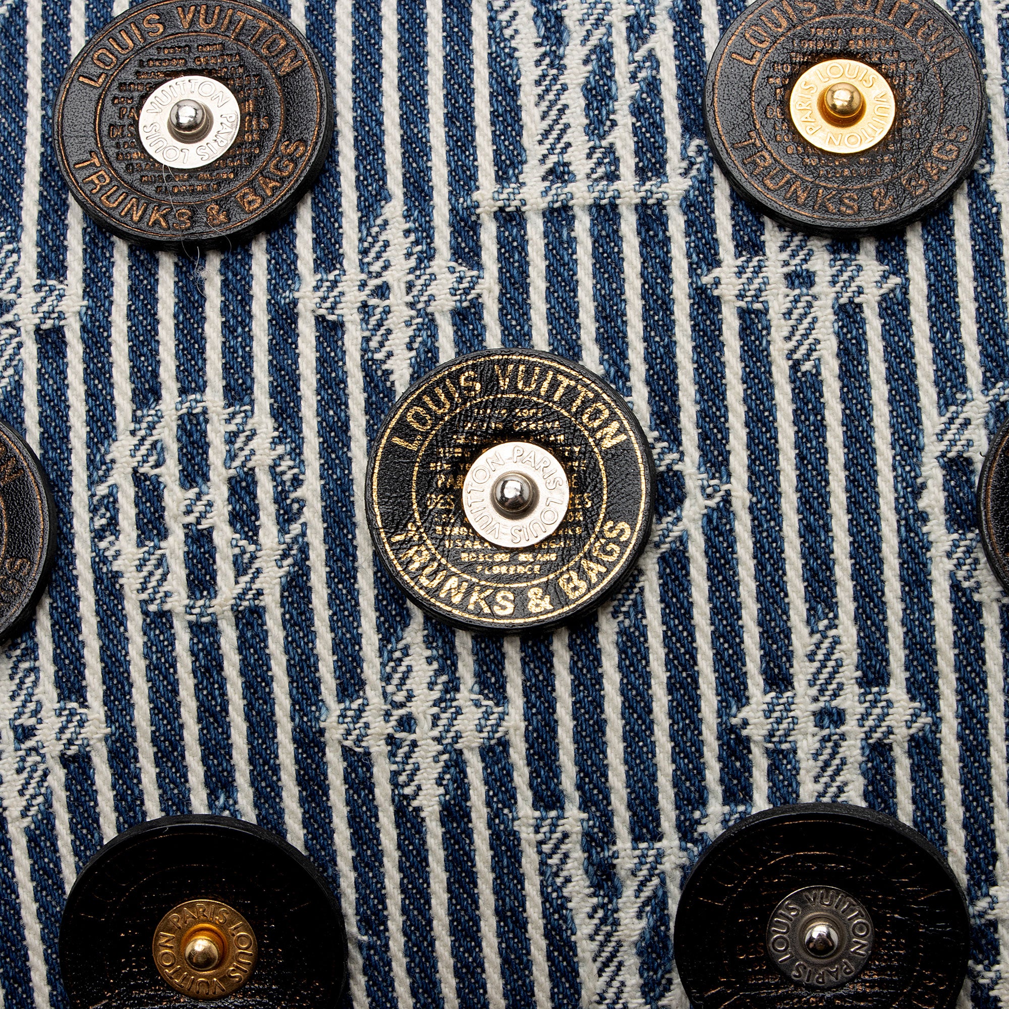 Louis Vuitton Limited Edition Monogram Denim Polka Dot Corsaire Tote - Image 13