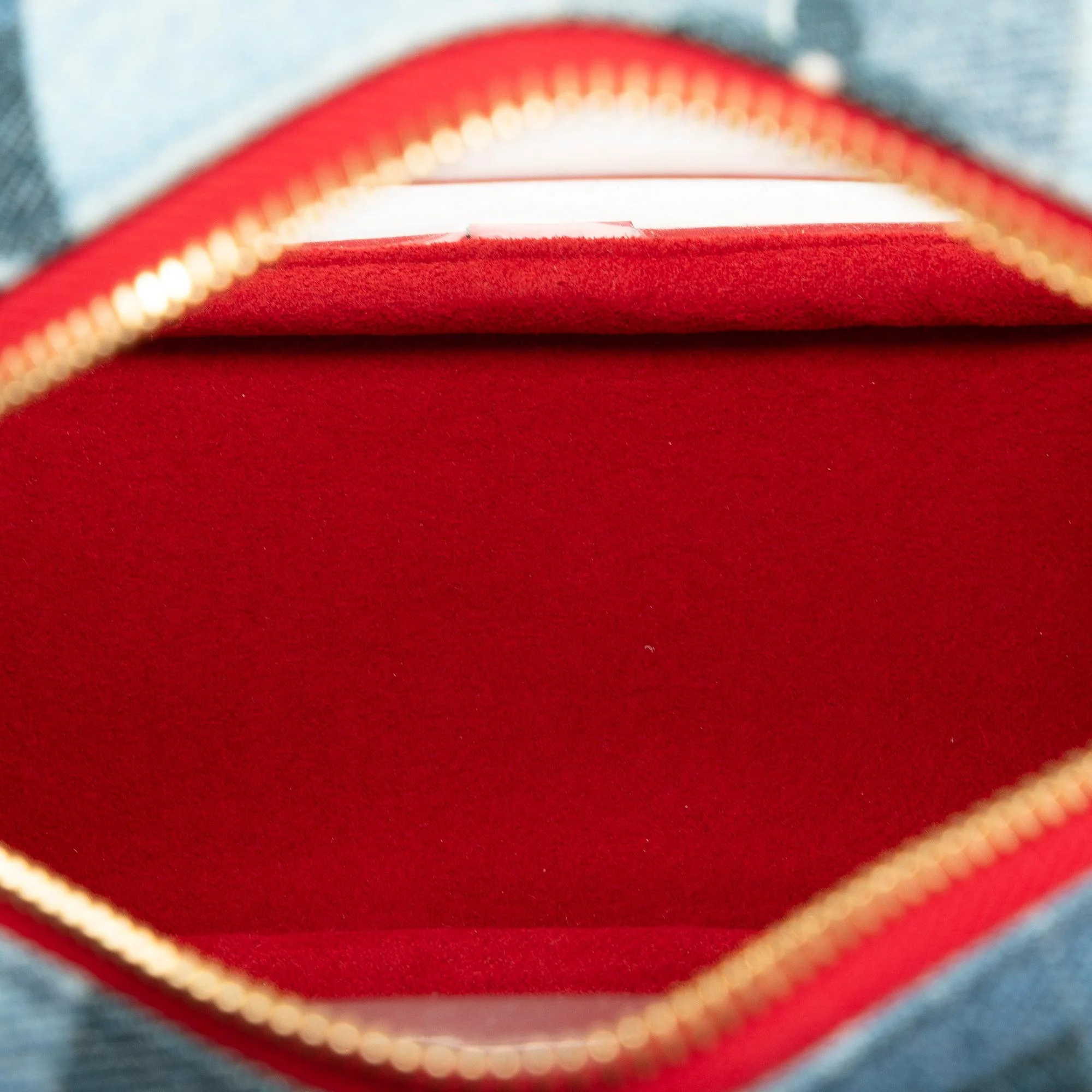 Louis Vuitton Monogram Denim Patchwork Beach Pouch - Image 6