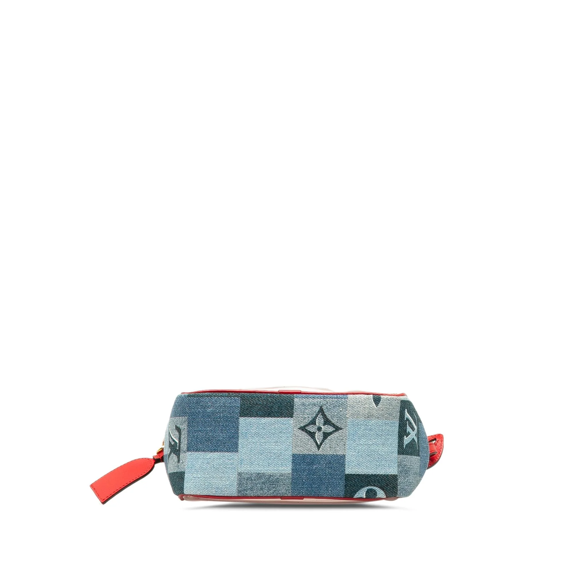 Louis Vuitton Monogram Denim Patchwork Beach Pouch - Image 4