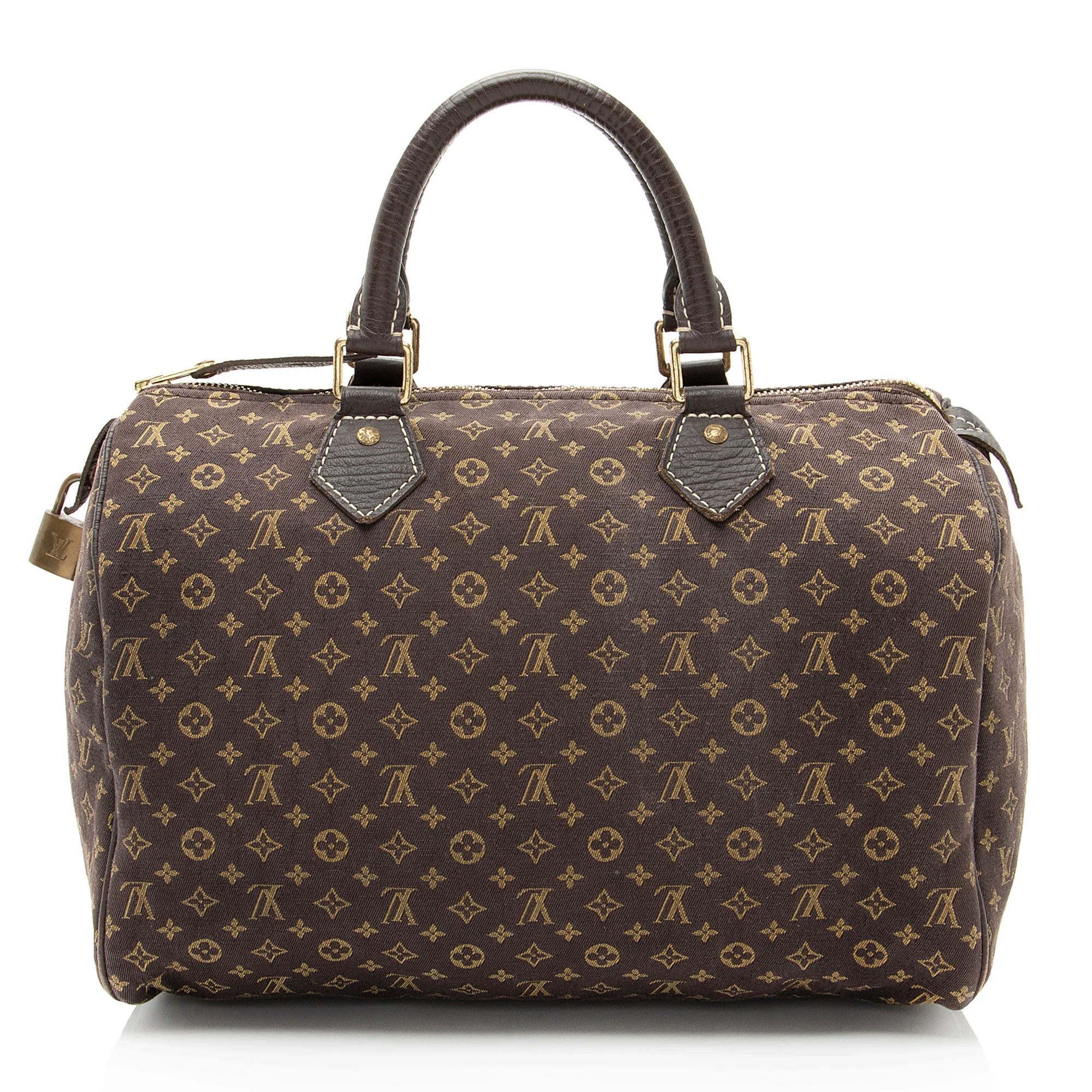 Louis Vuitton Monogram Mini Lin Speedy 30 Satchel - Image 3