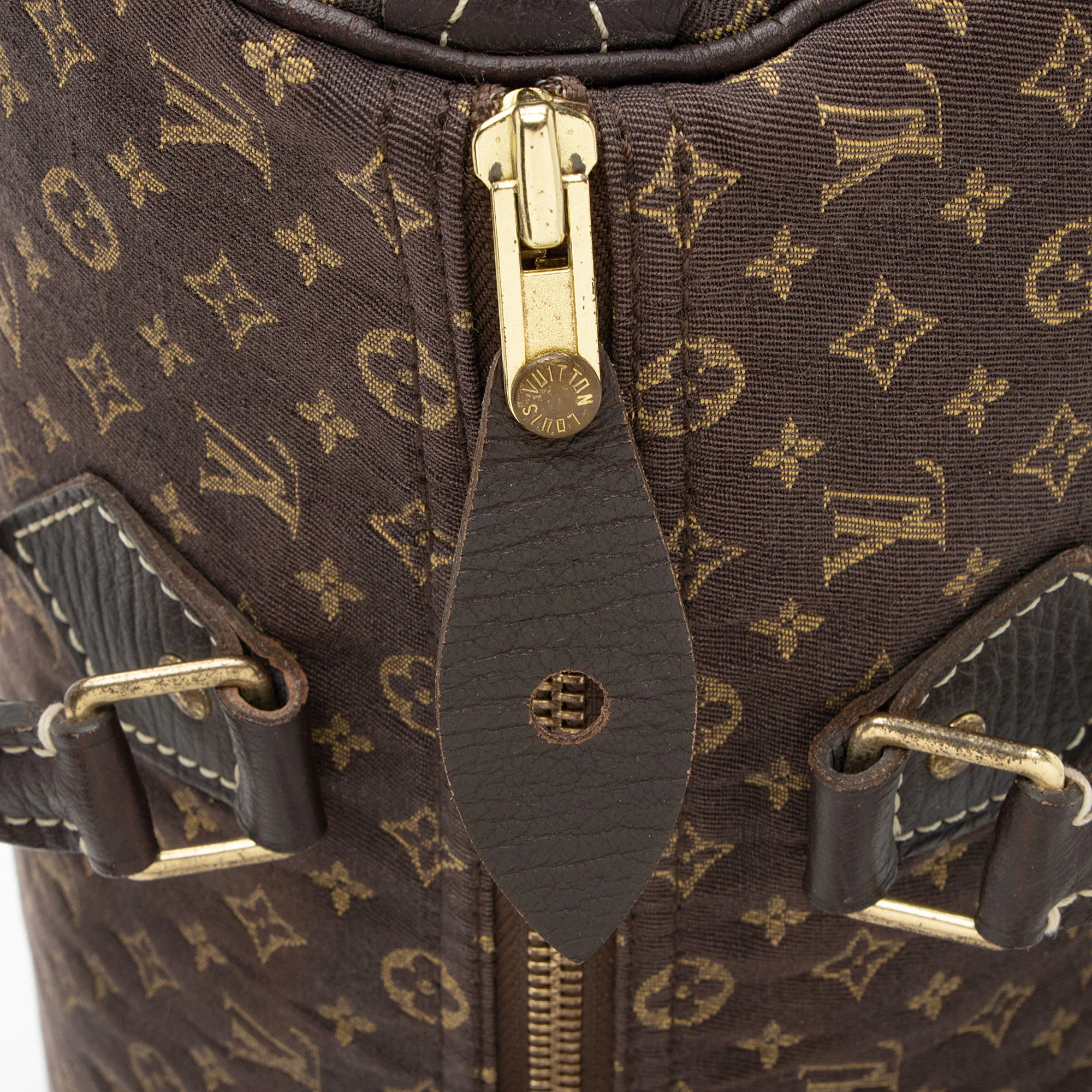 Louis Vuitton Monogram Mini Lin Speedy 30 Satchel - Image 9