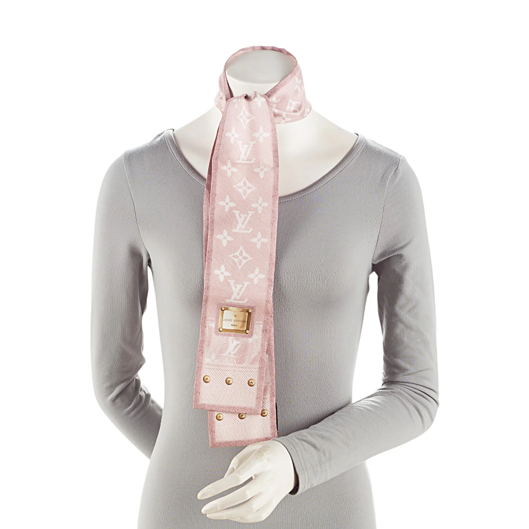 Louis Vuitton Silk Denim Bandeau Scarf - Image 3