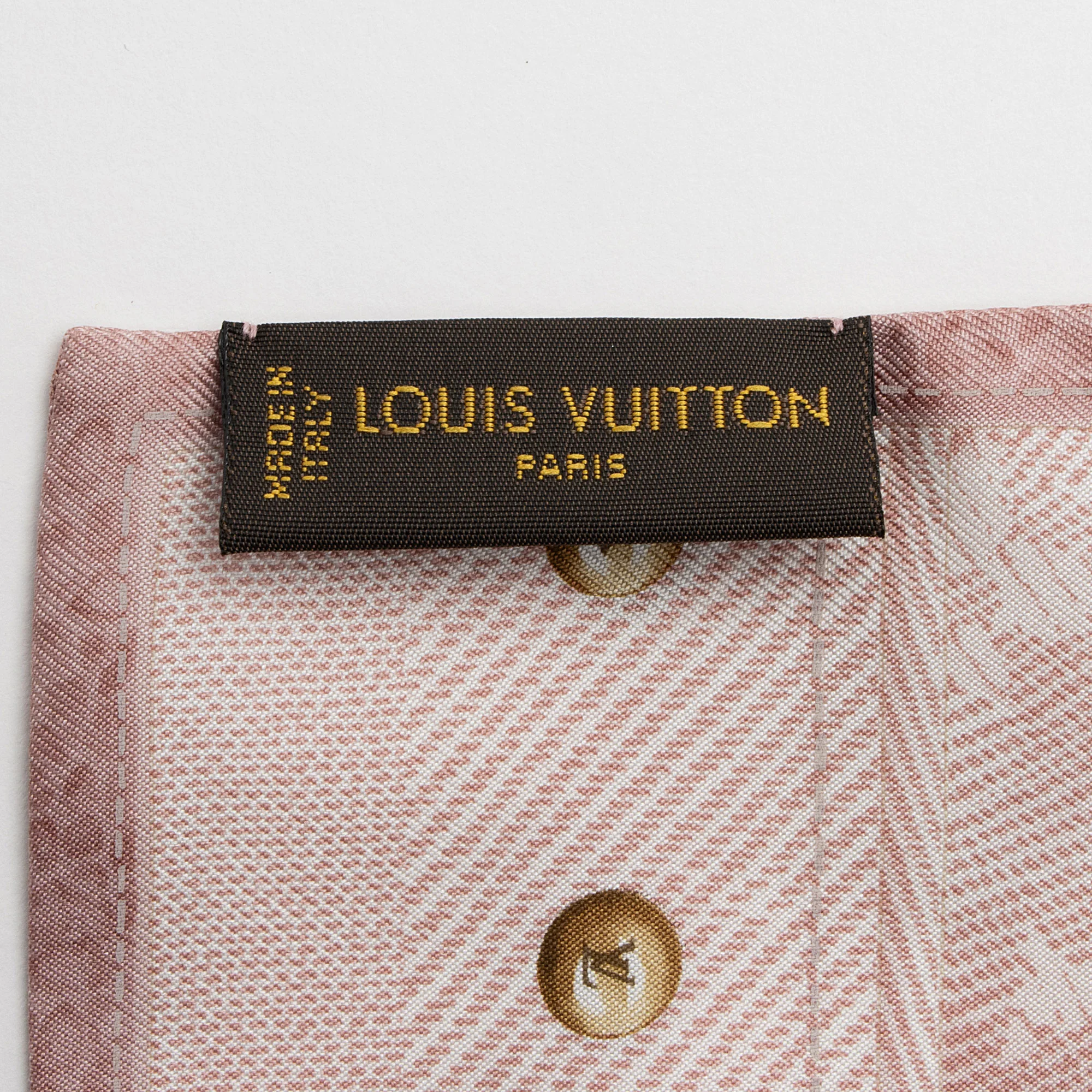 Louis Vuitton Silk Denim Bandeau Scarf - Image 4