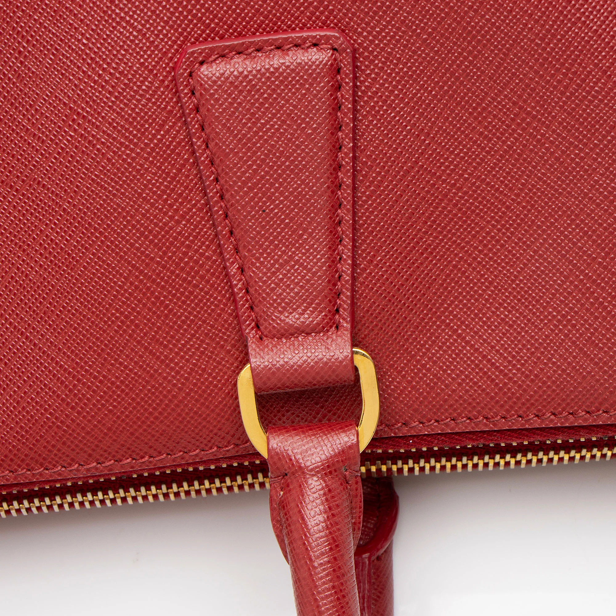 Prada Saffiano Lux Double Zip Medium Tote - Image 11