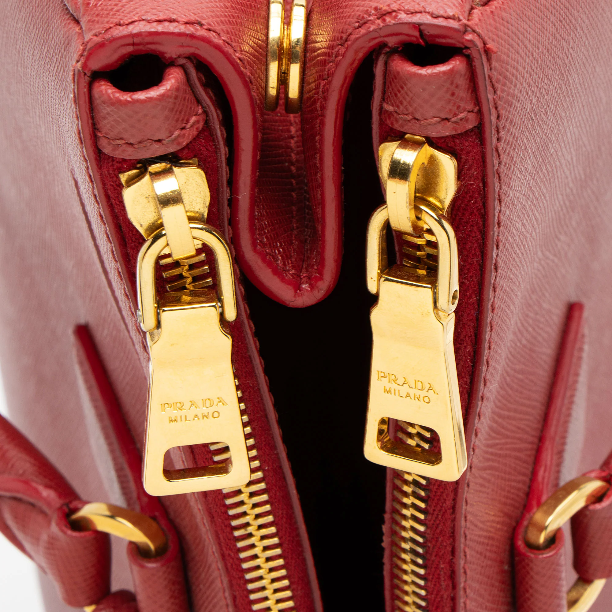 Prada Saffiano Lux Double Zip Medium Tote - Image 8