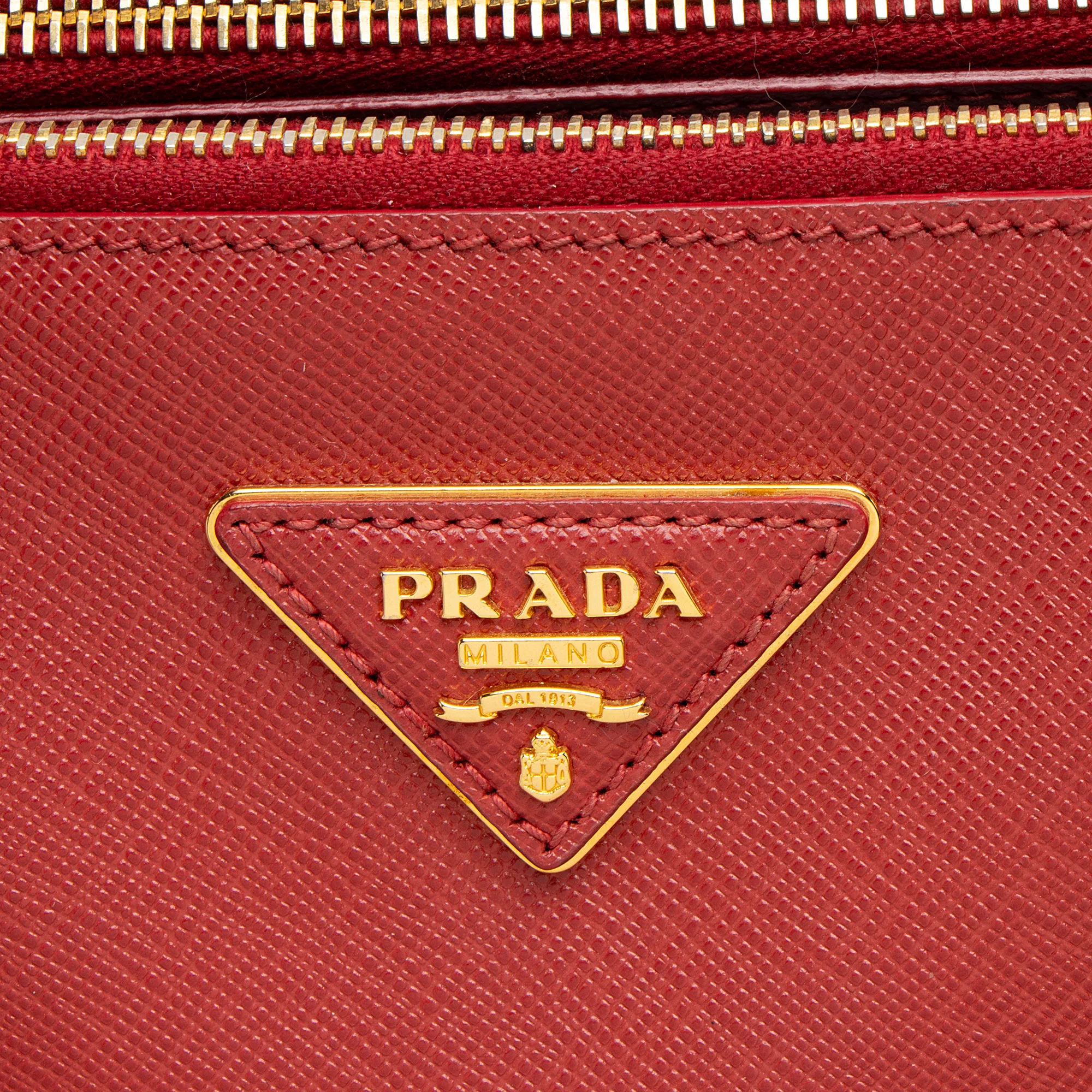 Prada Saffiano Lux Double Zip Medium Tote - Image 9