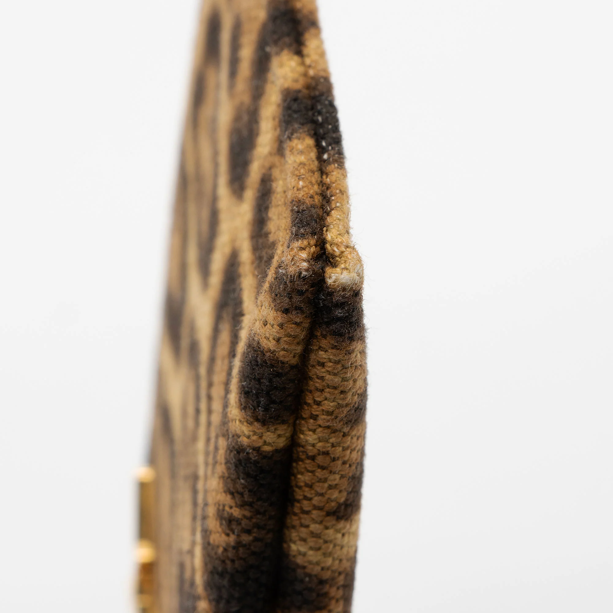 Saint Laurent Canvas Calfskin Leopard Monogram Bill Pouch - Image 9