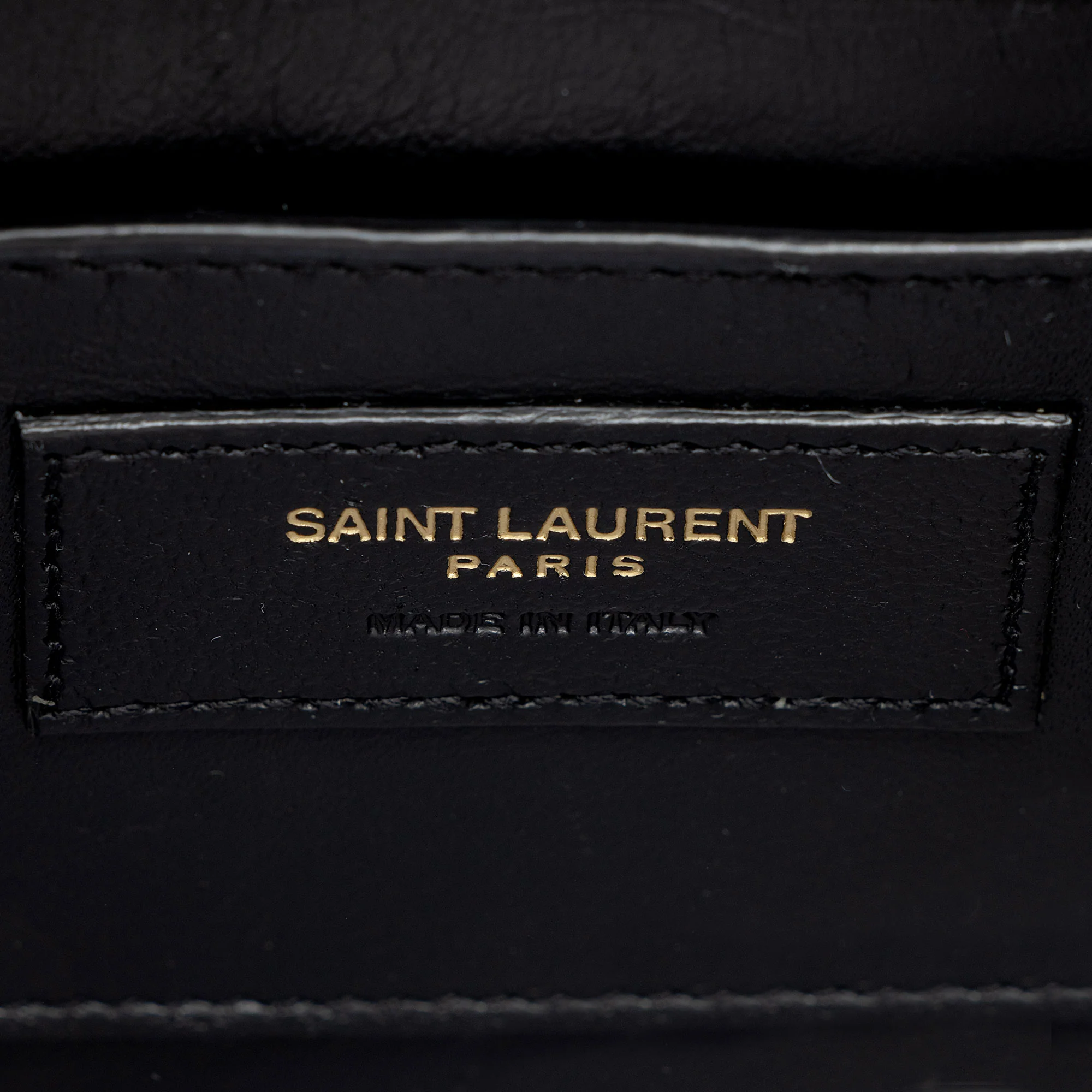Saint Laurent Croc Embossed Leather Monogram Cassandra Mini Top Handle - Image 8