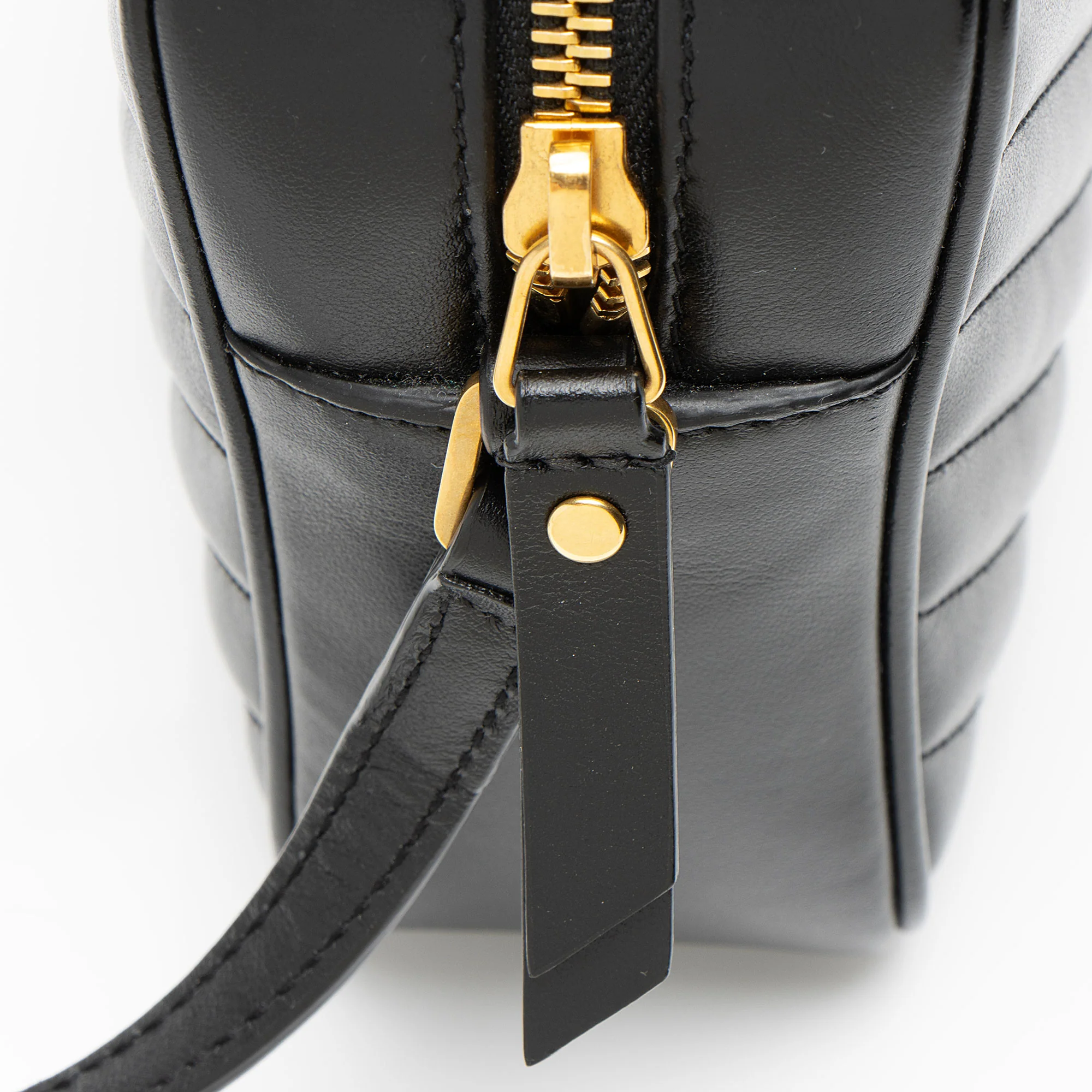 Saint Laurent Matelasse Calfskin Monogram Lou Camera Bag - Image 9