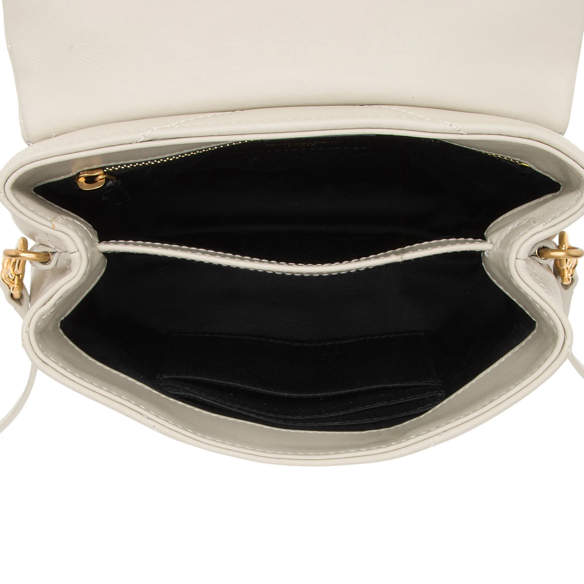 Saint Laurent Matelasse Calfskin Monogram LouLou Toy Crossbody - Image 7