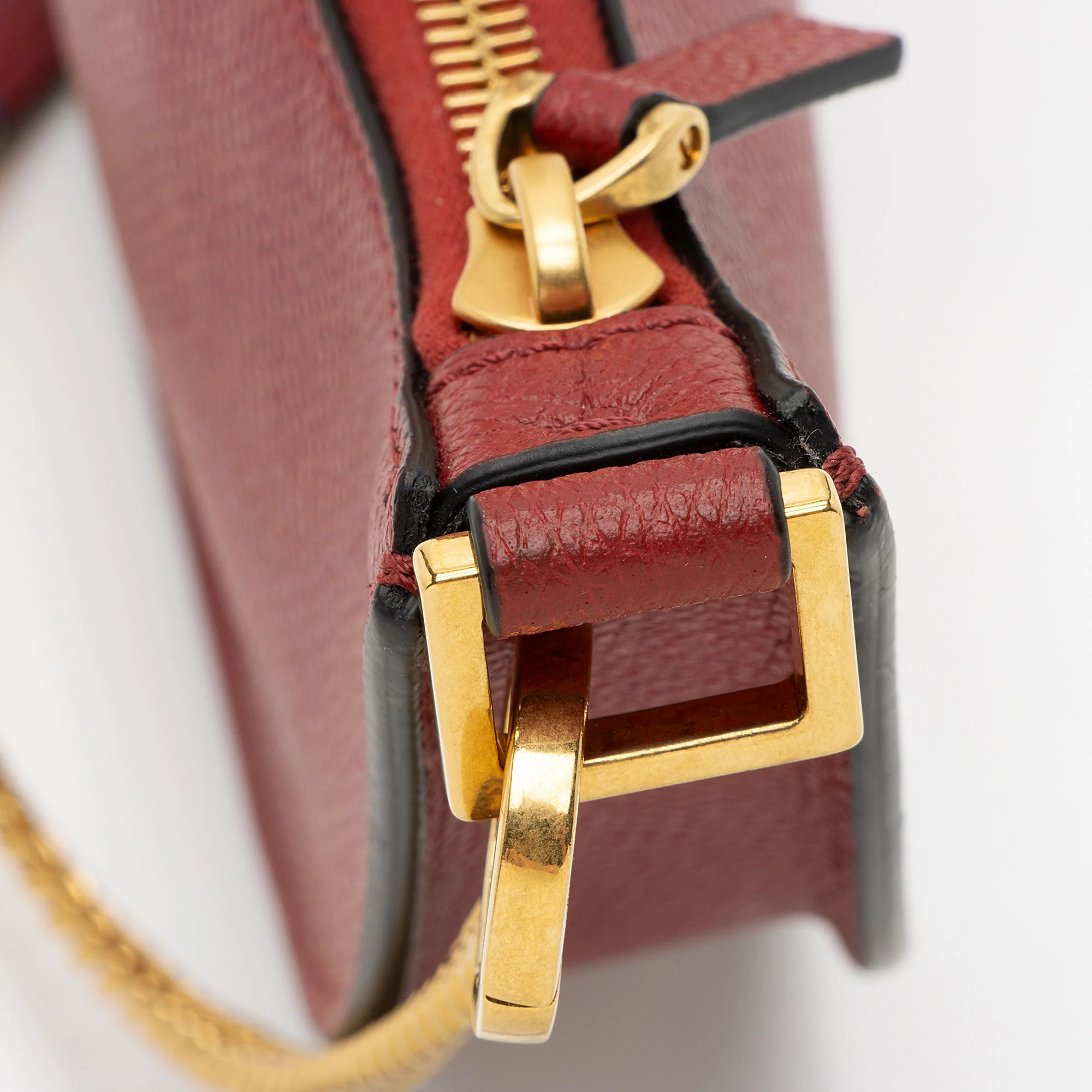 Valentino Grainy Calfskin VLogo Moon Mini Chain Hobo - Image 10