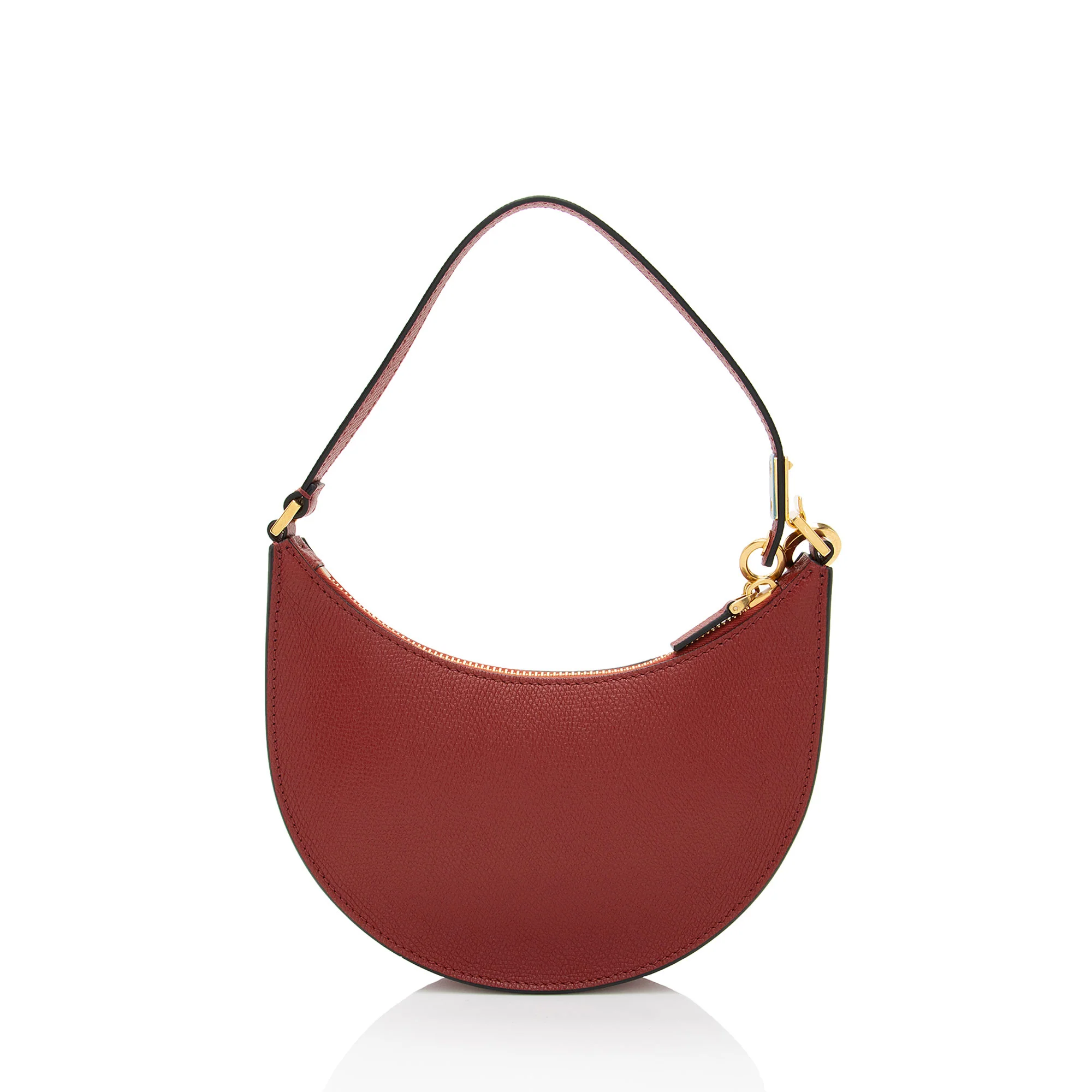 Valentino Grainy Calfskin VLogo Moon Mini Chain Hobo - Image 3