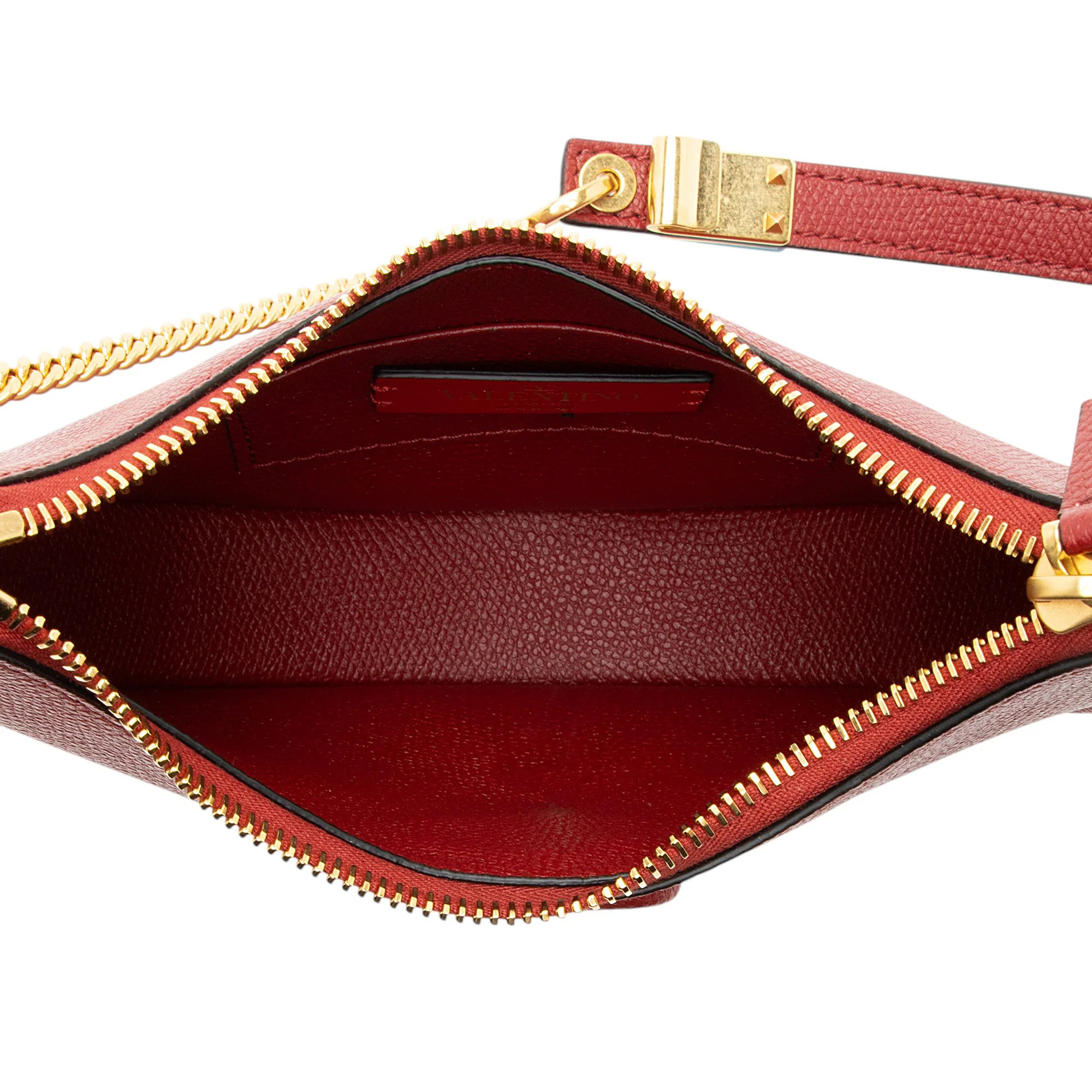 Valentino Grainy Calfskin VLogo Moon Mini Chain Hobo - Image 6