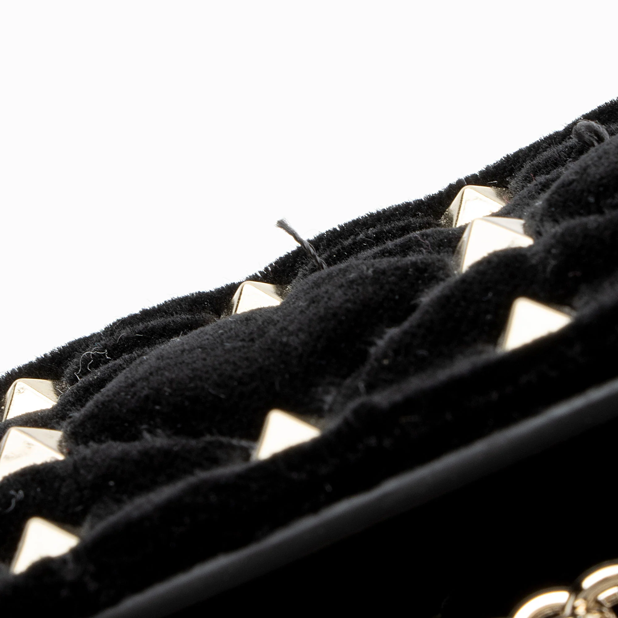 Valentino Velvet Rockstud Spike Up Shoulder Bag - Image 12