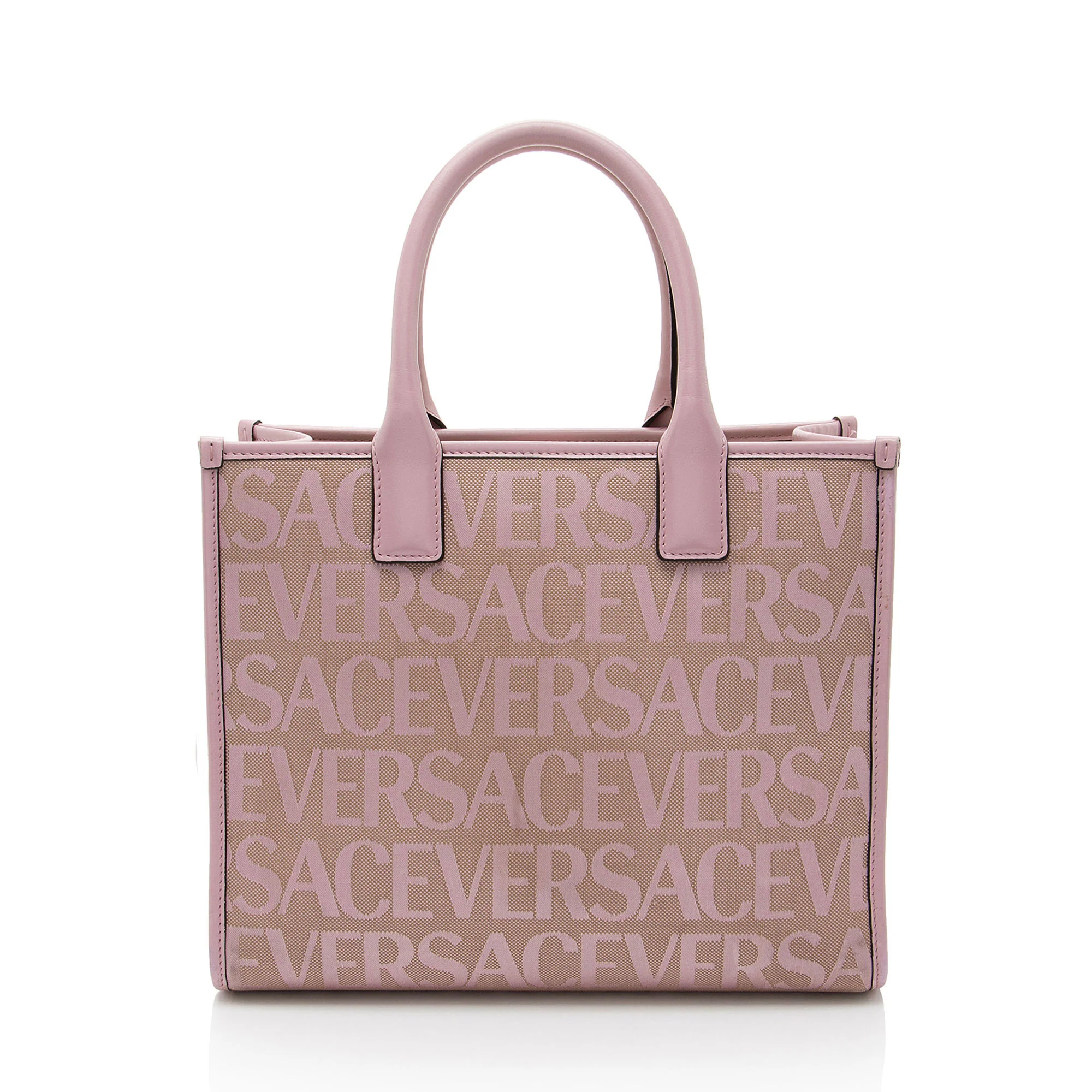 Versace Logo Canvas La Medusa Small Tote - Image 3