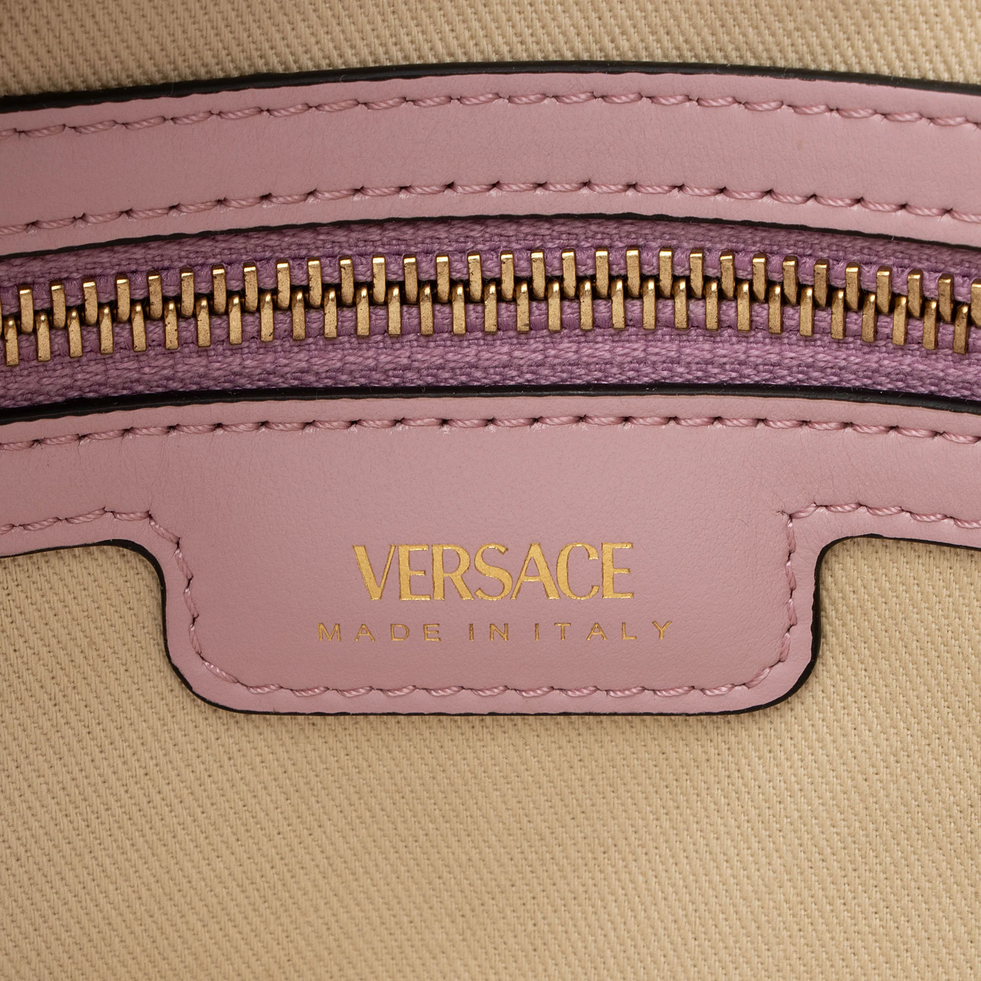 Versace Logo Canvas La Medusa Small Tote - Image 7